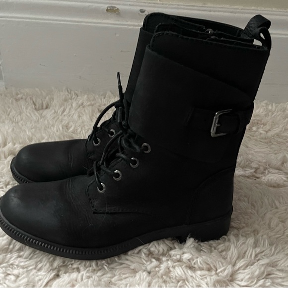 Kodiak Black Leather Callwood Waterproof Cuff Boots Size 7 - Picture 5 of 14